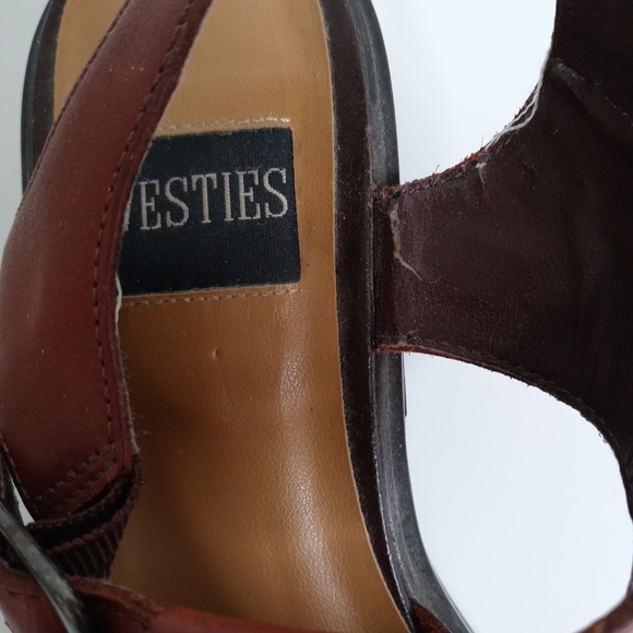 Westies Leather Straps Shoes Size 7M Brown - Picture 5 of 8